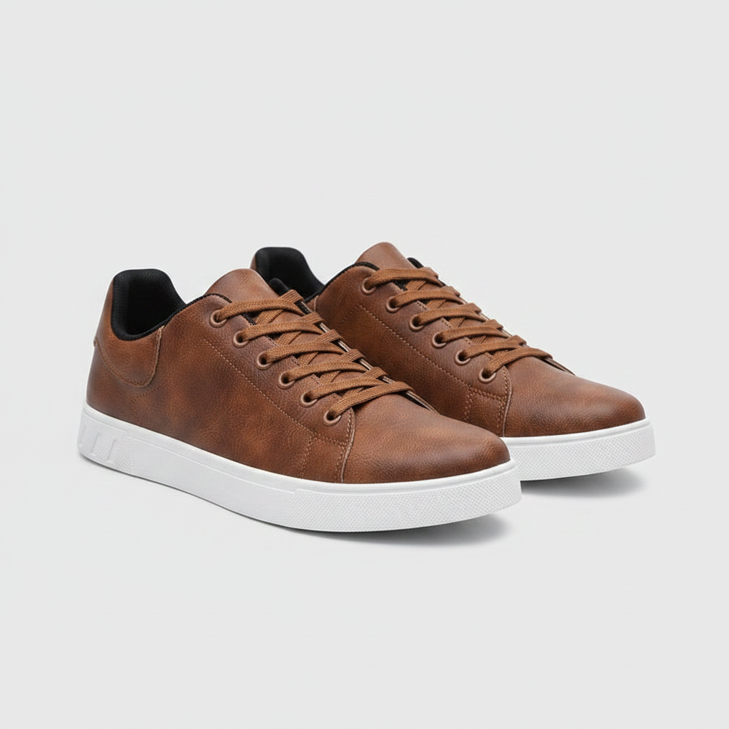 Men's Lace-Up Low-Top Sneakers | Casual Footwear