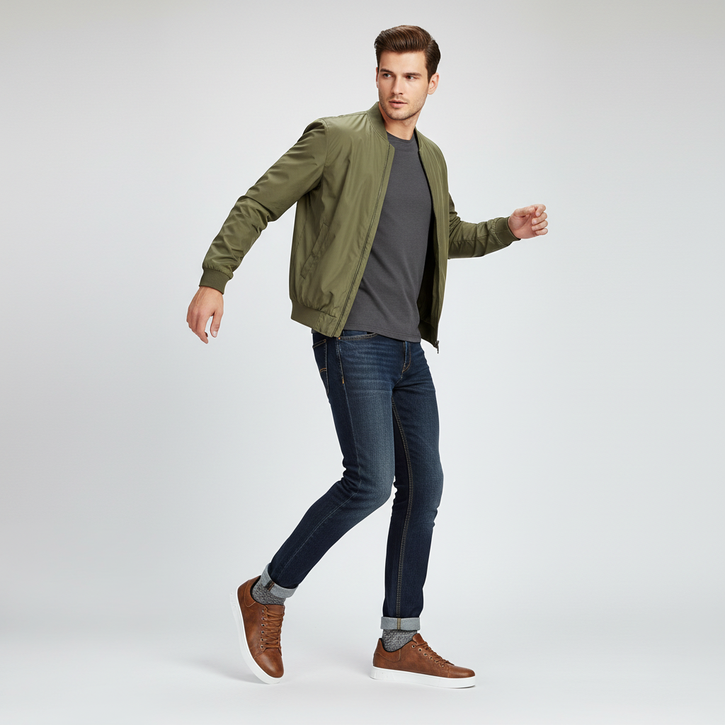 Men's Lace-Up Low-Top Sneakers | Casual Footwear