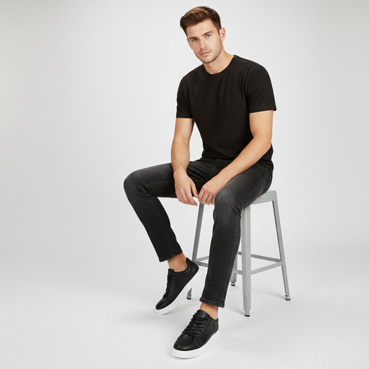 Men's Lace-Up Low-Top Sneakers | Casual Footwear