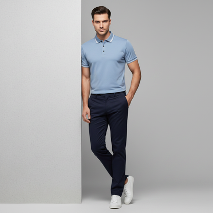 Men's Slim Fit Short Sleeve Polo Shirt | Casual Wear