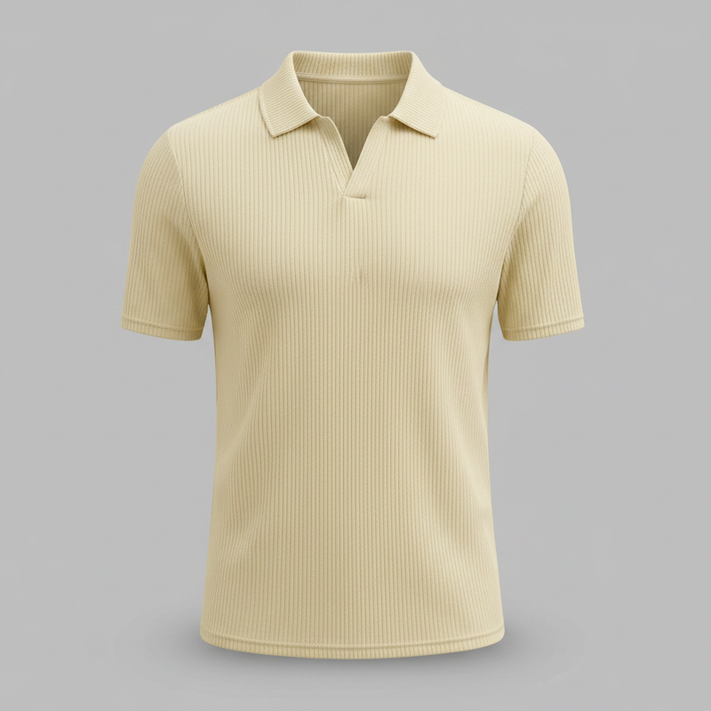 Men's Waffle Polo Shirt | Casual Summer Wear