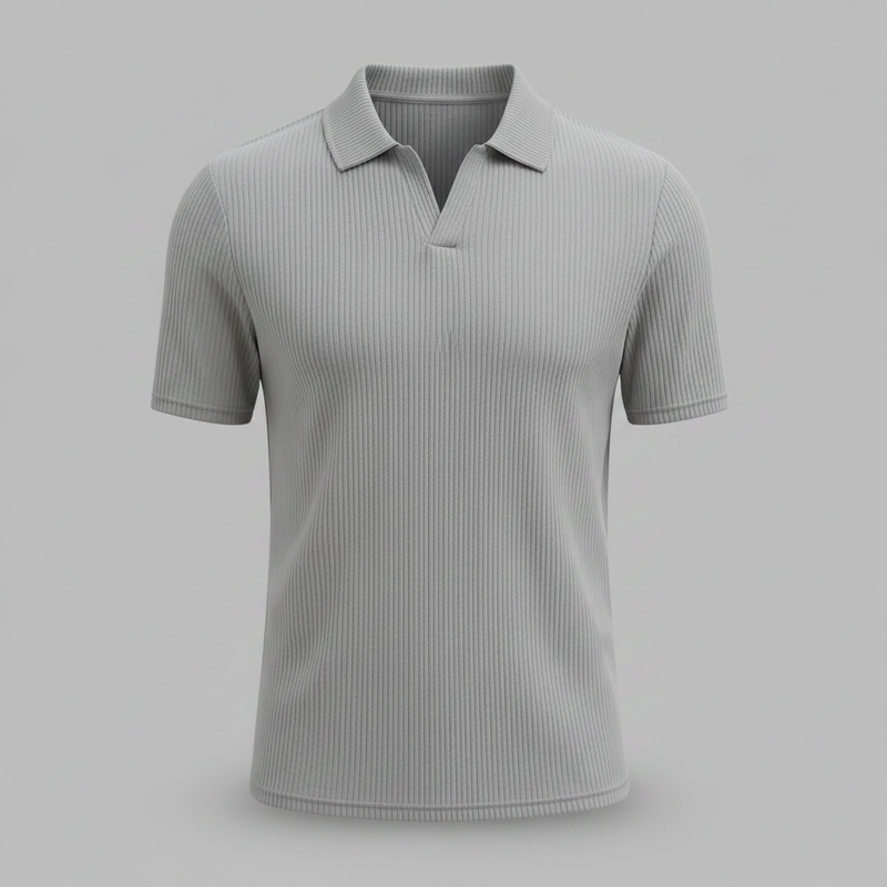 Men's Waffle Polo Shirt | Casual Summer Wear