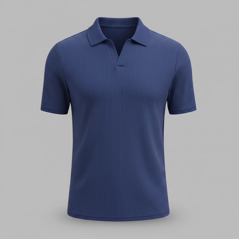 Men's Waffle Polo Shirt | Casual Summer Wear