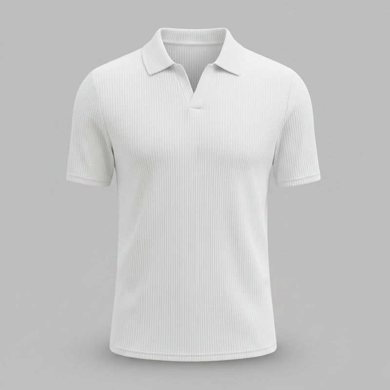 Men's Waffle Polo Shirt | Casual Summer Wear