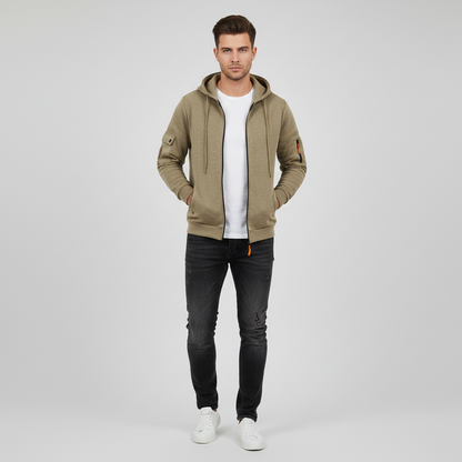 Men's Utility Hoodie | Zip-Up with Pockets