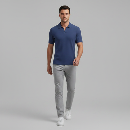 Men's Waffle Polo Shirt | Casual Summer Wear