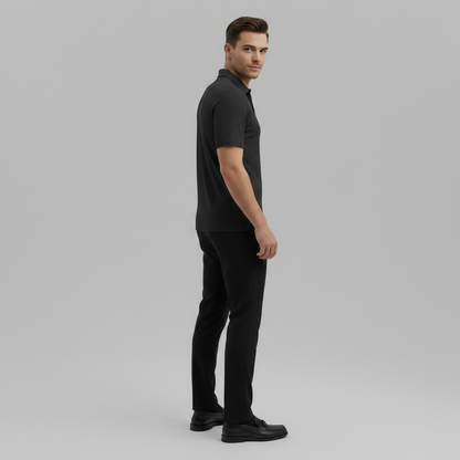 Men's Waffle Polo Shirt | Casual Summer Wear