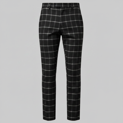 Sasha | Men's Checked Low Waist Chino Pants