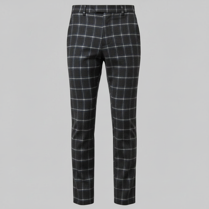 Sasha | Men's Checked Low Waist Chino Pants